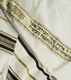 Talitnia Acrylic Imitation Wool Tallit Prayer Shawl - Black & Gold Stripes