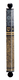 Dorit Judaica Square Tube Mezuzah Case with Knobs - Gold and Gray Leaves