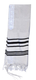 Talitnia Gilboa Light Weight Non Slip Tallit Wool Prayer Shawl - Black Stripes