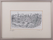 YehuditsArt Sketch Print of Mount Zion, Jerusalem Walls and Tower of David