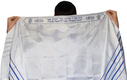 Talitnia Zion Paz Tallit Prayer Shawl - Blue Silver Stripes