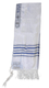 Talitnia Zion Paz Tallit Prayer Shawl - Blue Silver Stripes
