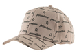 Baseball Cap with Jerusalem and Stars of David Design - Tan