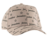 Baseball Cap with Jerusalem and Stars of David Design - Tan