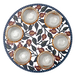 Dorit Judaica Laser Cut Seder Plate Colorful Pomegranates - Glass Bowls