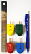 Package of Four Colorful Wood Dreidels with letters