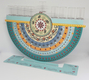 Dorit Judaica Arc Chanukah Menorah, Colorful Pomegranates - For Oil