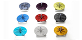 Adi Sidler Chanukah Dreidel with Stand Star of David - Red