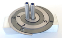 Adi Sidler Double Spiral Chanukah Dreidel, Brushed Aluminum - Gray and Silver