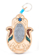 Wood Hamsa for Wall with Hebrew Home Blessing & Semi-Precious Stones - Jerusalem
