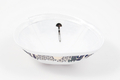 White Satiny Kippah with Attached Clip and Embroidered Jerusalem Design