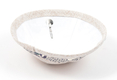 Beige Cloth Kippah with Attached Clip and Embroidered Jerusalem Design