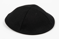 Black Cloth Kippah with Attached Clip