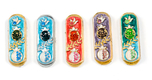 Set of Five Car Mezuzahs in Gift Box - Pomegranate Design
