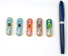 Set of Five Car Mezuzahs in Gift Box - Pomegranate Design