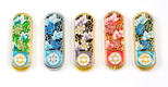 Set of Five Car Mezuzahs in Gift Box - Grapevine and Star of David Design