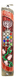 Rounded Mezuzah Case with Hoshen Breastplate and Menorah Design - Maroon
