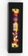 Rounded Mezuzah Case with Hoshen Breastplate and Menorah Design - Violet