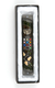 Rounded Mezuzah Case with Colorful Hoshen Breastplate and Menorah - Brown
