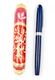 Rounded Mezuzah Case with Tree of Life - Gold, Red and Pink