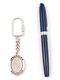 Silver & Gold Key Ring, Swivel Center - Russian 
