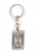 Dog Tag Key Ring, 7-Branch Menorah Emblem of Israel - Stainless Steel