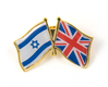 Israel-Great Britain Flags Lapel Pin