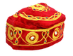 Pack of 3 Velvet and Gold Bucharian Kippah - Assorted Colors