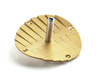 Adi Sidler Anodized Aluminum Waves Chanukah Dreidel - Gold