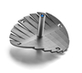 Adi Sidler Anodized Aluminum Waves Chanukah Dreidel - Gray