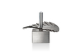 Adi Sidler Anodized Aluminum Waves Chanukah Dreidel - Gray