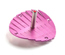 Adi Sidler Anodized Aluminum Waves Chanukah Dreidel - Pink
