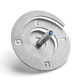 Adi Sidler Anodized Aluminum Spiral Dreidel - Silver