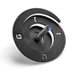 Adi Sidler Anodized Aluminum Spiral Dreidel - Black