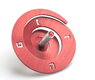 Adi Sidler Anodized Aluminum Spiral Dreidel - Red