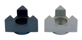 Avner Agayof Anodized Aluminum Travel Shabbat Candlesticks, Star of David - Gray