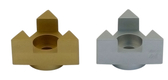 Avner Agayof Anodized Aluminum Travel Shabbat Candlesticks, Star of David - Gold