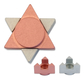 Avner Agayof Anodized Aluminum Travel Shabbat Candlesticks, Star of David - Pink