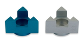 Avner Agayof Anodized Aluminum Travel Shabbat Candlesticks, Star Of David - Teal