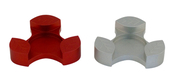 Avner Agayof Anodized Aluminum Travel Candle Holders, Leaf Collection - Red