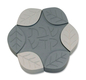 Avner Agayof Anodized Aluminum Travel Candle Holders, Leaf Collection - Gray