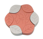 Avner Agayof Anodized Aluminum Travel Candle Holders, Leaf Collection - Pink