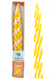 Handmade Braided Beeswax Havdalah Candle - Yellow and White