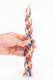 Handmade Braided Beeswax Havdalah Candle - Colorful