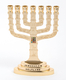 Gold Color 7-Branch Menorah with Breastplate and Twelve Tribes