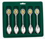 Gift Set of 5 Teaspoons, Breastplate Design Handle with Judaic Symbols