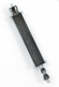 Torah Scroll Mezuzah Case, Crown Decoration and Tablet Depiction, Pewter - 5.7