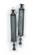 Double Mezuzah Case Design, Torah Scrolls with Judaica Signs - Silver