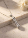 Sterling Silver Mezuzah Pendant Necklace with Spiral Shema Yisrael in Hebrew