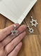 Star of David Necklace Pendant for Women or Men in 925 Sterling Silver with Chain